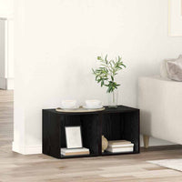 Set mobile TV 2 pz-Set di 2 Credenza per TV Nero 37 x 35 x 37,5 cm Legno multistrato