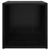 Set mobile TV 2 pz-Set di 2 Credenza per TV Nero 37 x 35 x 37,5 cm Legno multistrato