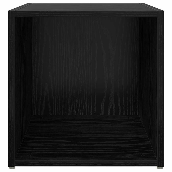 Set mobile TV 2 pz-Set di 2 Credenza per TV Nero 37 x 35 x 37,5 cm Legno multistrato