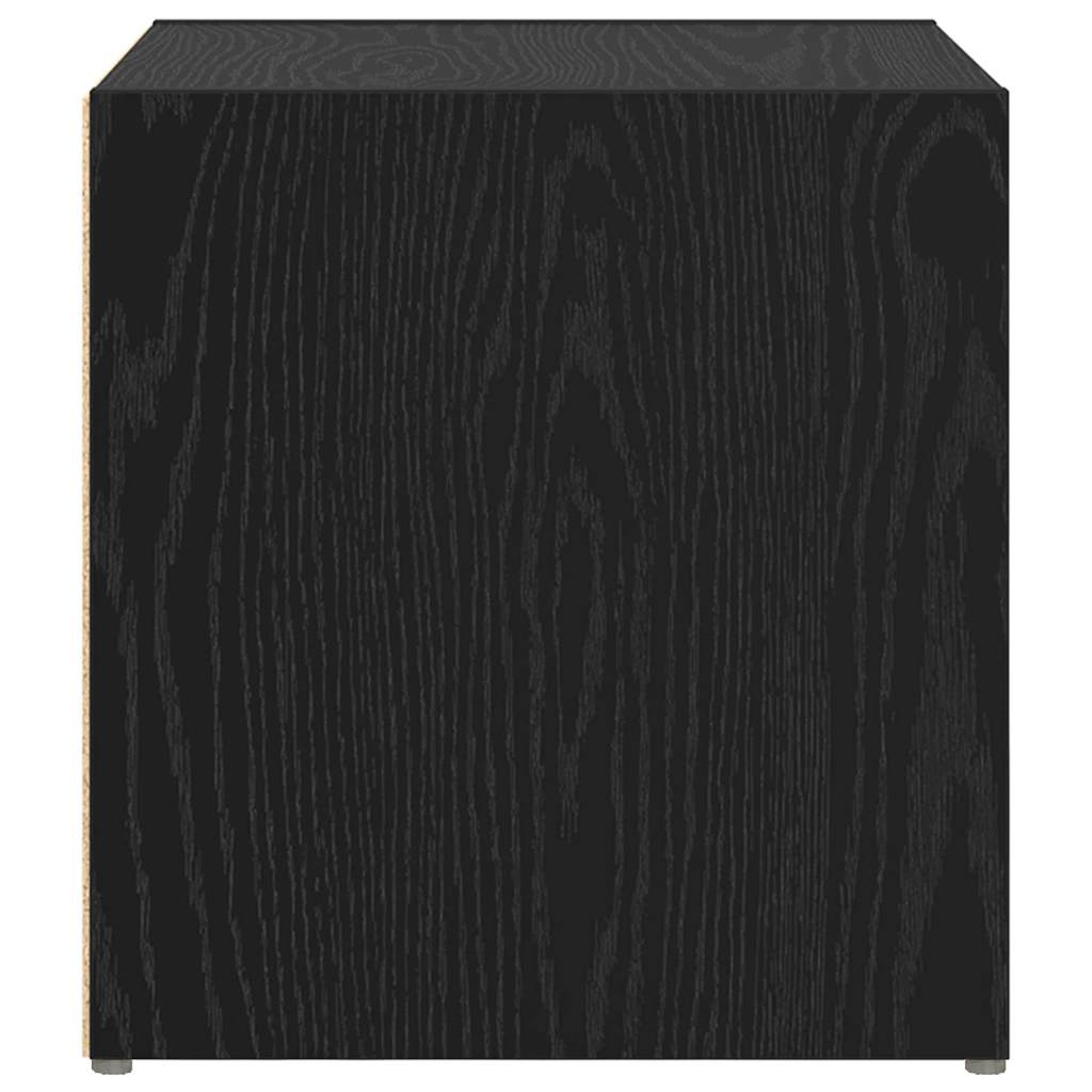 Set mobile TV 2 pz-Set di 2 Credenza per TV Nero 37 x 35 x 37,5 cm Legno multistrato