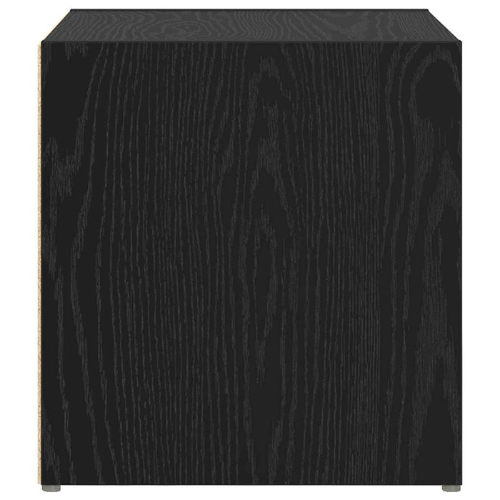 Set mobile TV 2 pz-Set di 2 Credenza per TV Nero 37 x 35 x 37,5 cm Legno multistrato