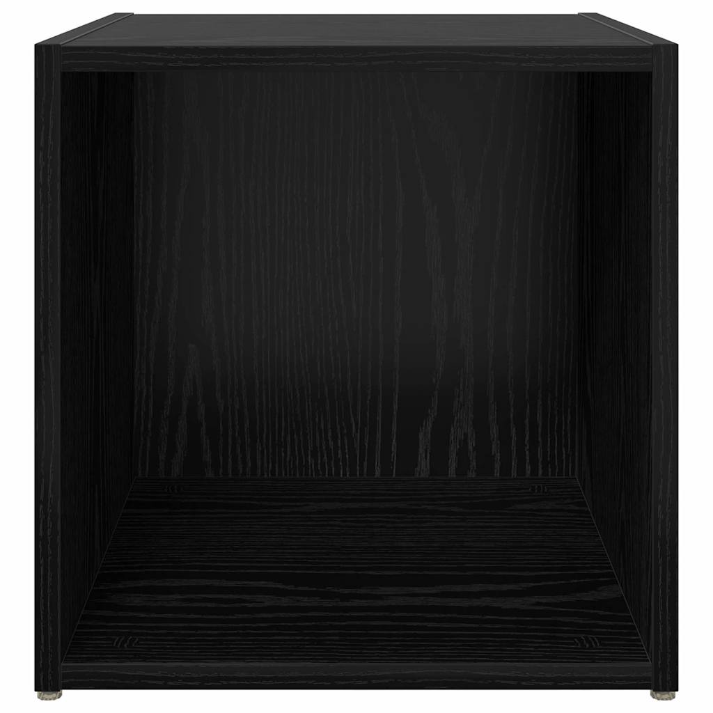 Set mobile TV 4 pz-Set di 4 Credenza per TV Nero 37 x 35 x 37,5 cm Legno multistrato