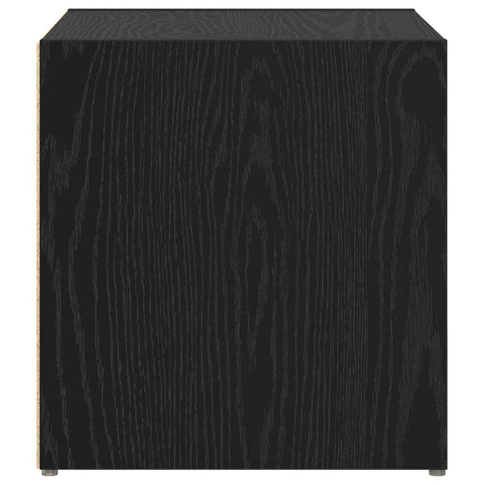 Set mobile TV 4 pz-Set di 4 Credenza per TV Nero 37 x 35 x 37,5 cm Legno multistrato