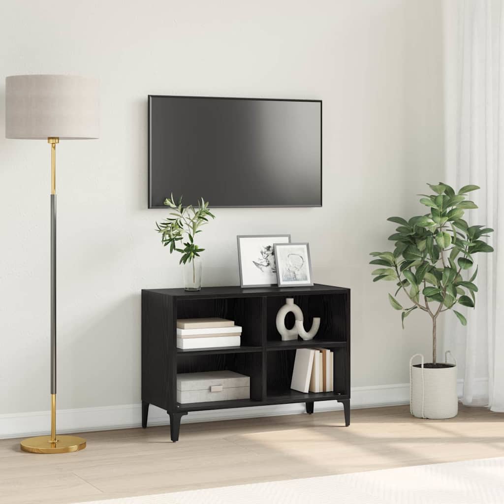 Set mobile TV-Credenza per TV Nero 69,5 x 30 x 50 cm Legno multistrato 789344