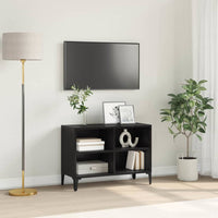Set mobile TV-Credenza per TV Nero 69,5 x 30 x 50 cm Legno multistrato 789344