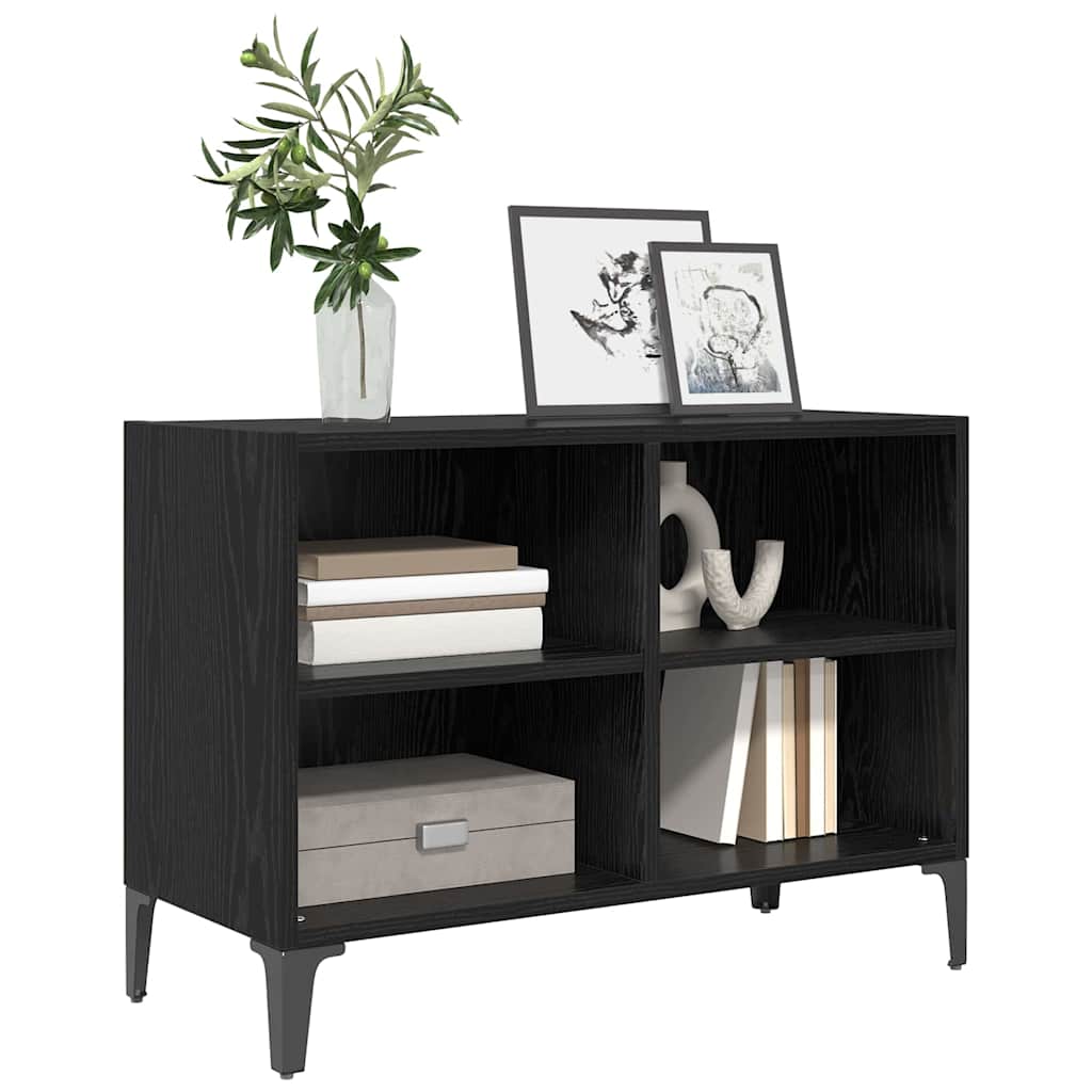 Set mobile TV-Credenza per TV Nero 69,5 x 30 x 50 cm Legno multistrato 789344
