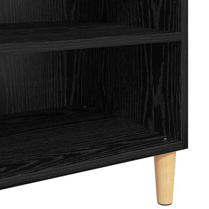 vidaXL Credenza Rovere nero 57 x 35 x 89.5 cm Legno multistrato