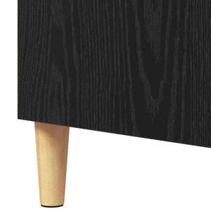 vidaXL Credenza Rovere nero 57 x 35 x 89.5 cm Legno multistrato