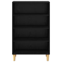 vidaXL Credenza Rovere nero 57 x 35 x 89.5 cm Legno multistrato
