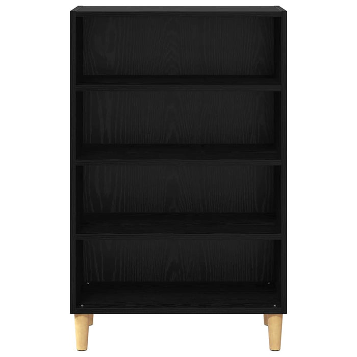 vidaXL Credenza Rovere nero 57 x 35 x 89.5 cm Legno multistrato