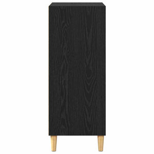 vidaXL Credenza Rovere nero 57 x 35 x 89.5 cm Legno multistrato