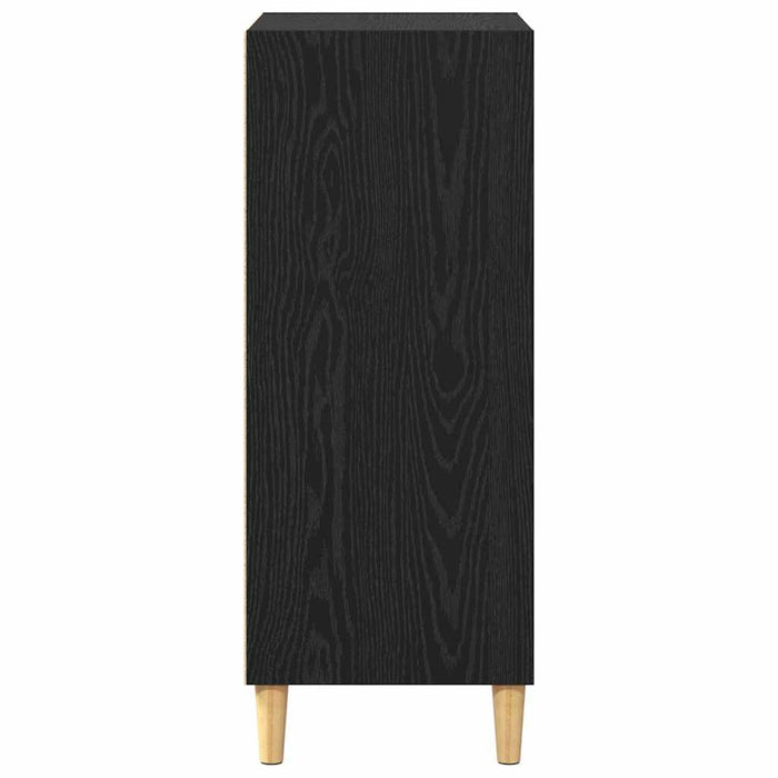 vidaXL Credenza Rovere nero 57 x 35 x 89.5 cm Legno multistrato