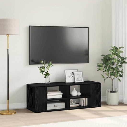 Mobile TV da Muro-Credenza TV-Console TV Rovere nero 102 x 35 x 35 cm