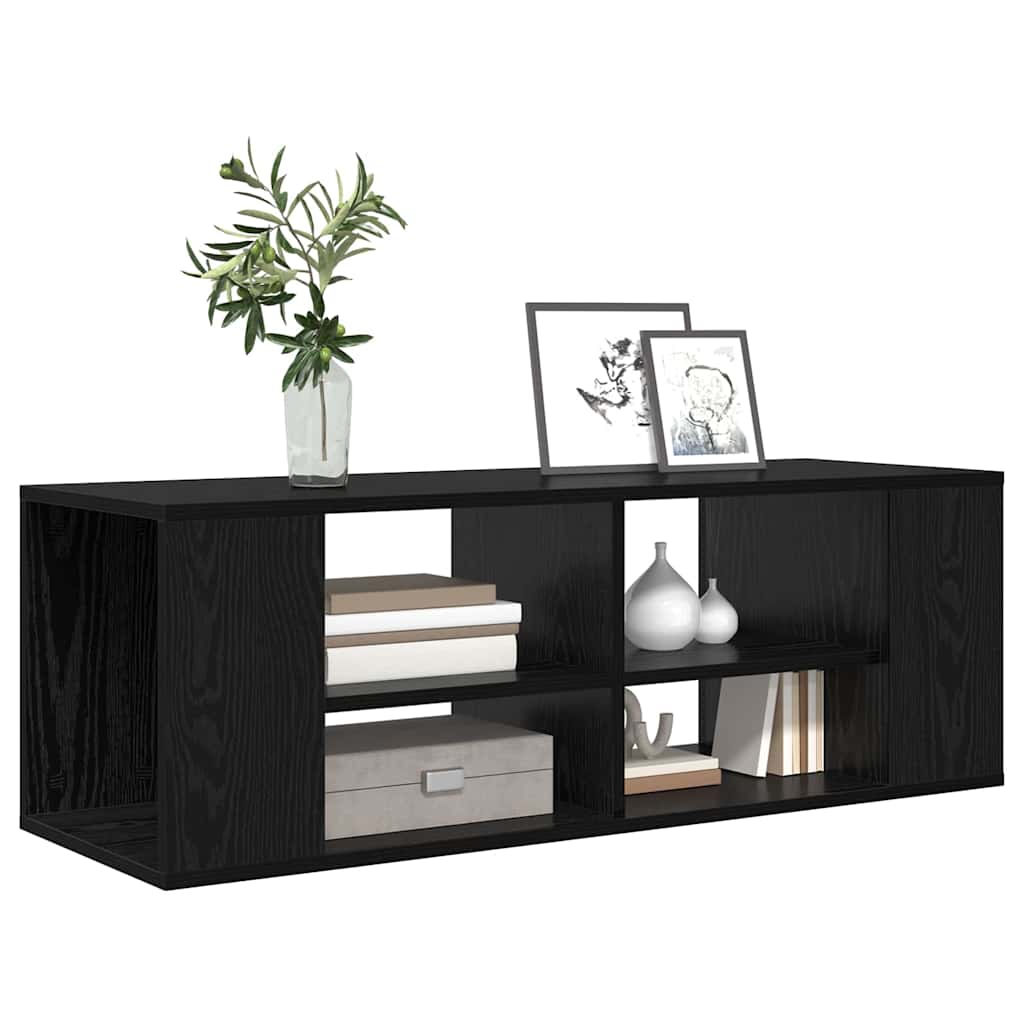 Mobile TV da Muro-Credenza TV-Console TV Rovere nero 102 x 35 x 35 cm