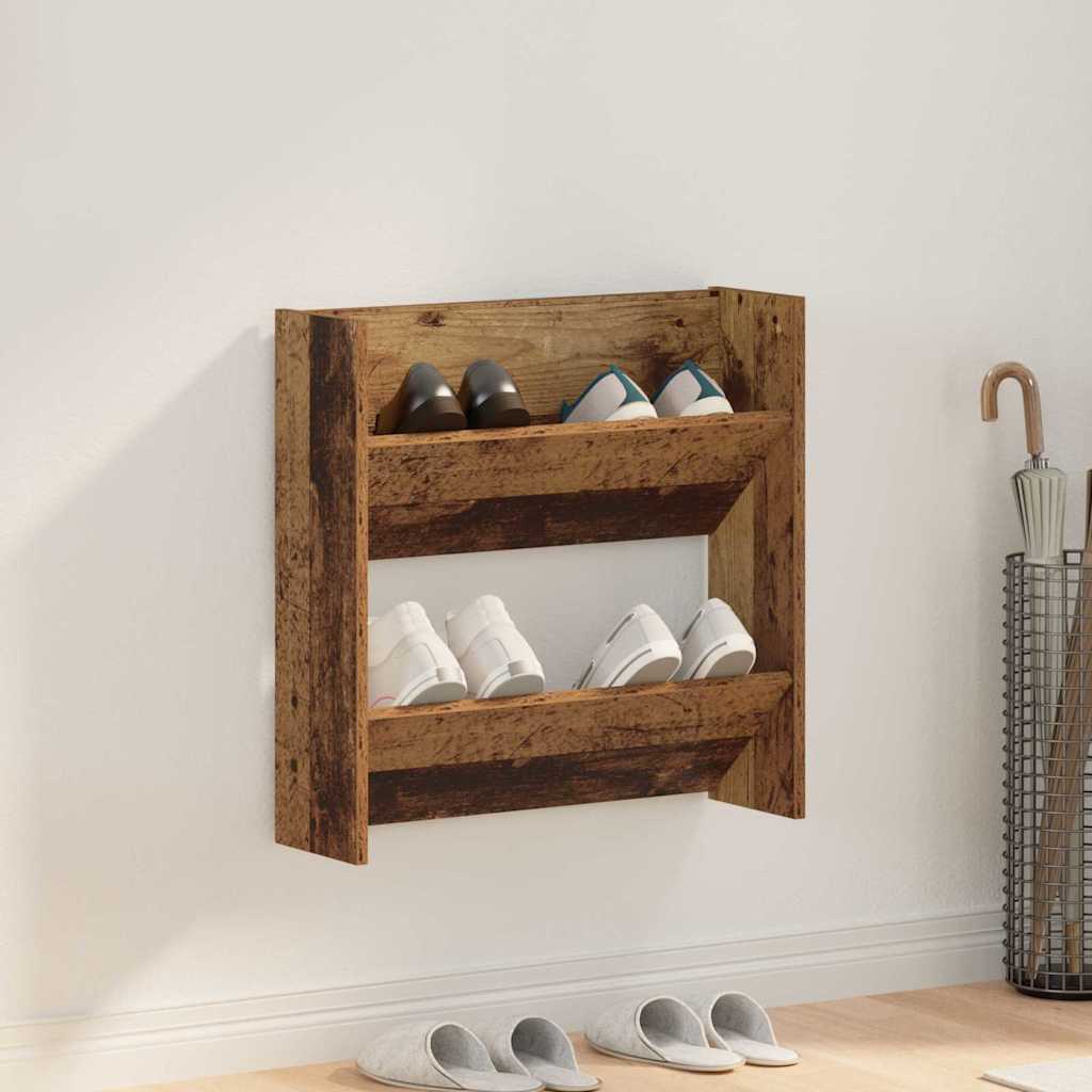 Armadi per scarpe da muro Altro Legno antico Legno multistrato 875140