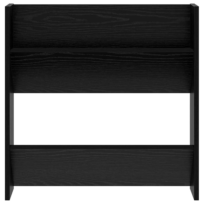 vidaXL Armadi per scarpe da muro Altro Rovere nero Legno multistrato