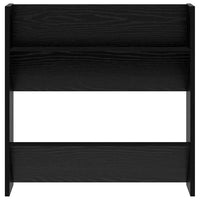 vidaXL Armadi per scarpe da muro 2 pcs Rovere nero Legno multistrato