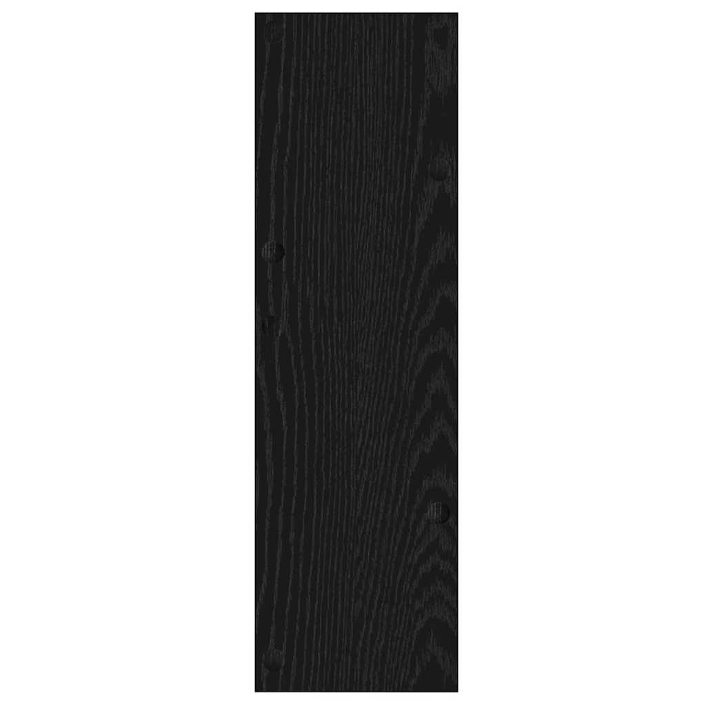 Armadi per scarpe da muro 2 pcs Rovere nero Legno multistrato 875145