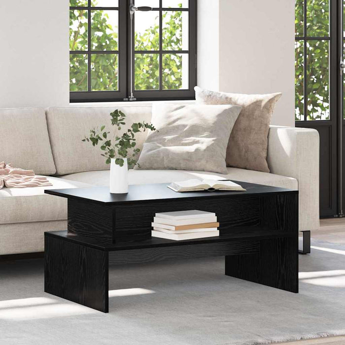 Tavolino da salotto Rovere nero 90 x 55 x 42.5 cm 875157