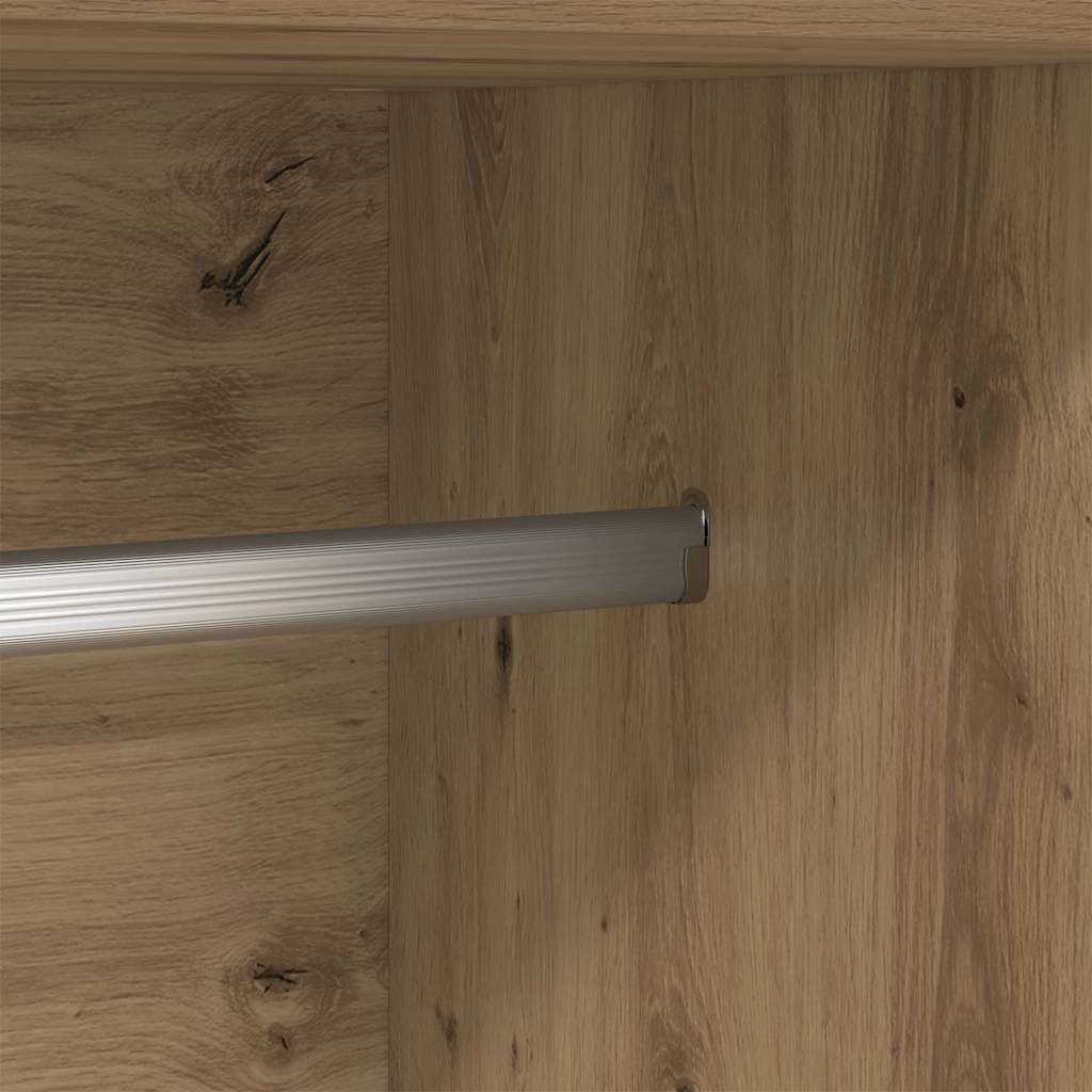 vidaXL Guardaroba artisian oak 82.5 x 51.5 x 180 cm Legno multistrato