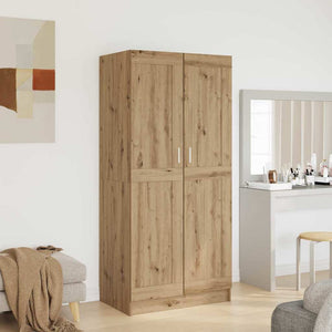 vidaXL Guardaroba artisian oak 82.5 x 51.5 x 180 cm Legno multistrato