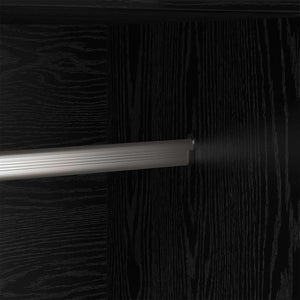 vidaXL Guardaroba Rovere nero 82.5 x 51.5 x 180 cm Legno multistrato