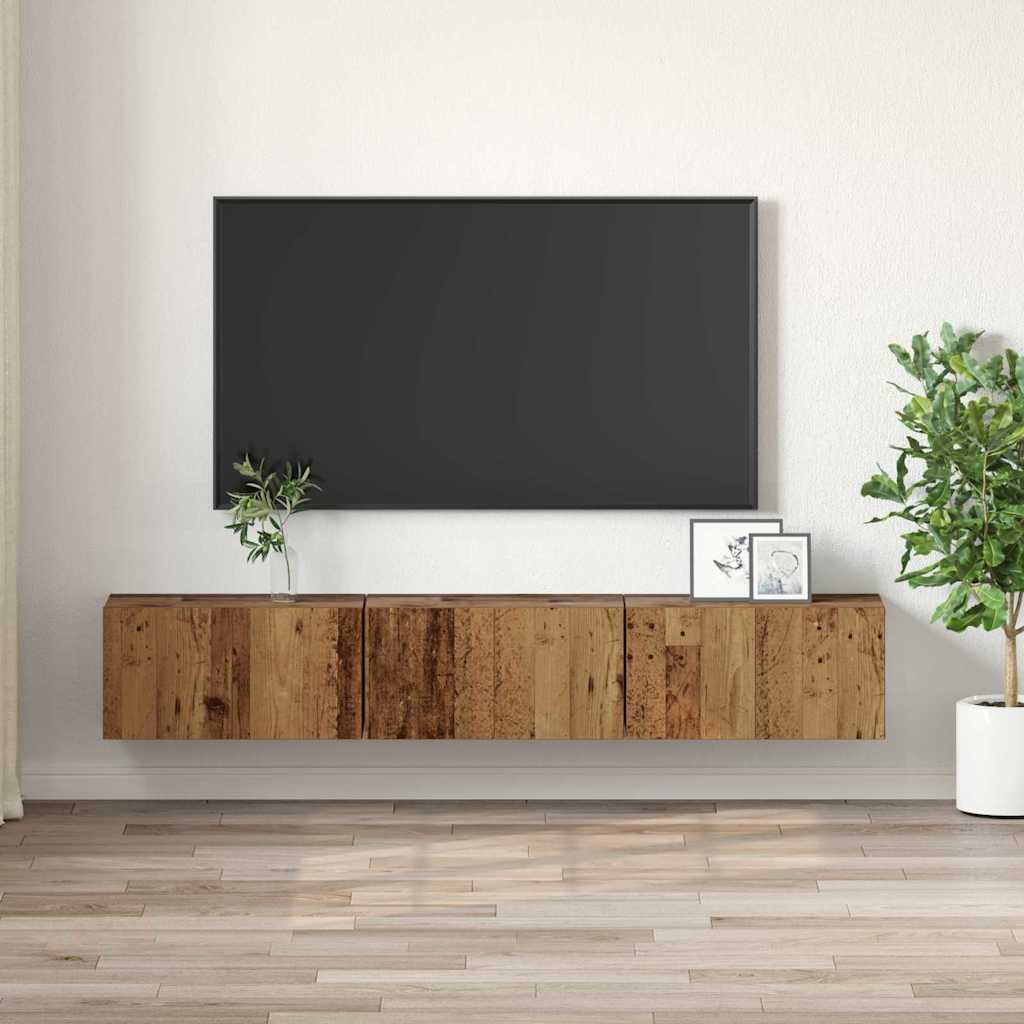 Set di Mobili TV  Legno Vecchio Legno Standard Stoccaggio 875166