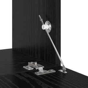 Set Mobile TV  Rovere Nero Legno ingegnerizzato Medio Mobile TV 875172