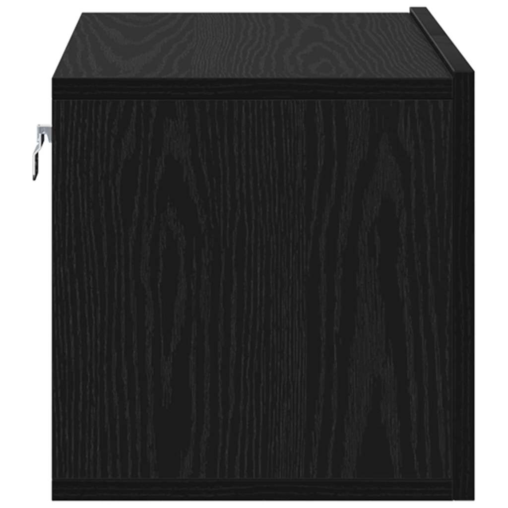 Set mobile TV 3 pz-Set di 3 Credenza per TV Nero 60 x 30 x 30 cm Legno multistrato