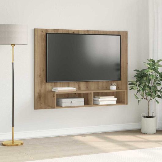 Set mobile TV-Credenza per TV Rovere artigianale 120 x 23,5 x 90 cm