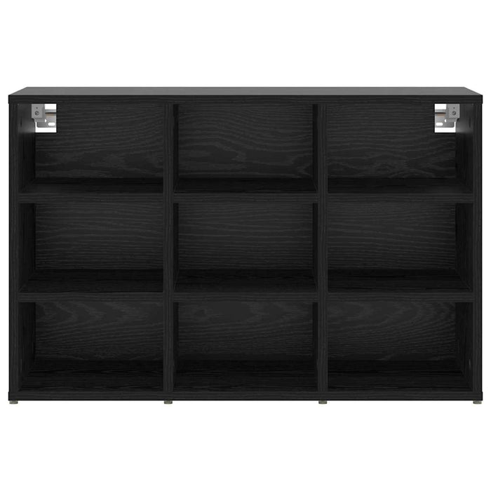 vidaXL Scarpiera Rovere nero 77.5 x 30 x 51 cm Legno multistrato