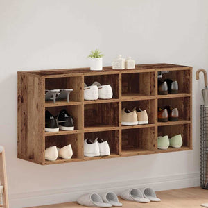 vidaXL Scarpiera Legno vecchio 103 x 30 x 51 cm Legno multistrato