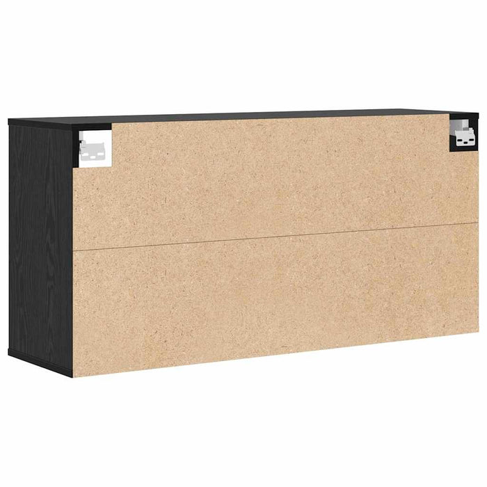 vidaXL Scarpiera Rovere nero 103 x 30 x 51 cm Legno multistrato