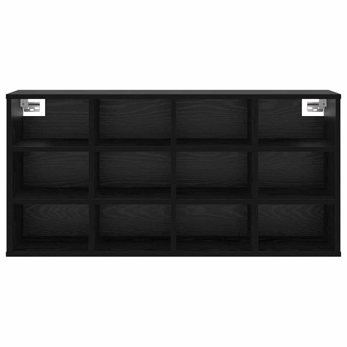 vidaXL Scarpiera Rovere nero 103 x 30 x 51 cm Legno multistrato