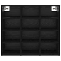 vidaXL Scarpiera Rovere nero 77.5 x 30 x 67 cm Legno multistrato