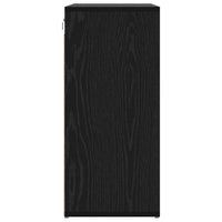 vidaXL Scarpiera Rovere nero 77.5 x 30 x 67 cm Legno multistrato