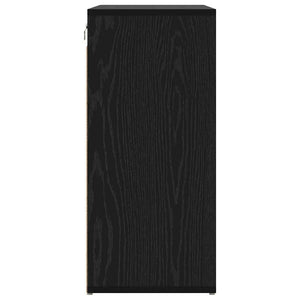 vidaXL Scarpiera Rovere nero 77.5 x 30 x 67 cm Legno multistrato