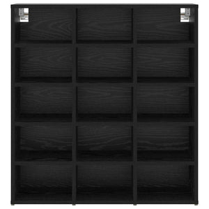 vidaXL Scarpiera Rovere nero 77.5 x 30 x 83.5 cm Legno multistrato