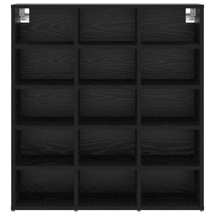 vidaXL Scarpiera Rovere nero 77.5 x 30 x 83.5 cm Legno multistrato