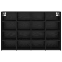 vidaXL Scarpiera Rovere nero 103 x 30 x 67 cm Legno multistrato