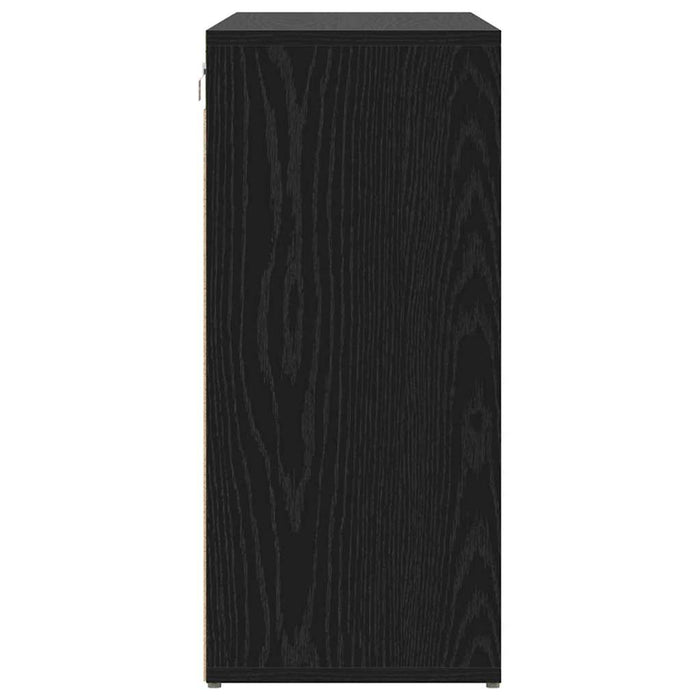 vidaXL Scarpiera Rovere nero 103 x 30 x 67 cm Legno multistrato