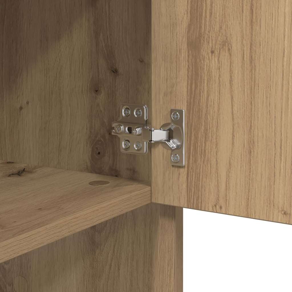 vidaXL Credenza rovere artigianale 97 x 29 x 75 cm Legno multistrato