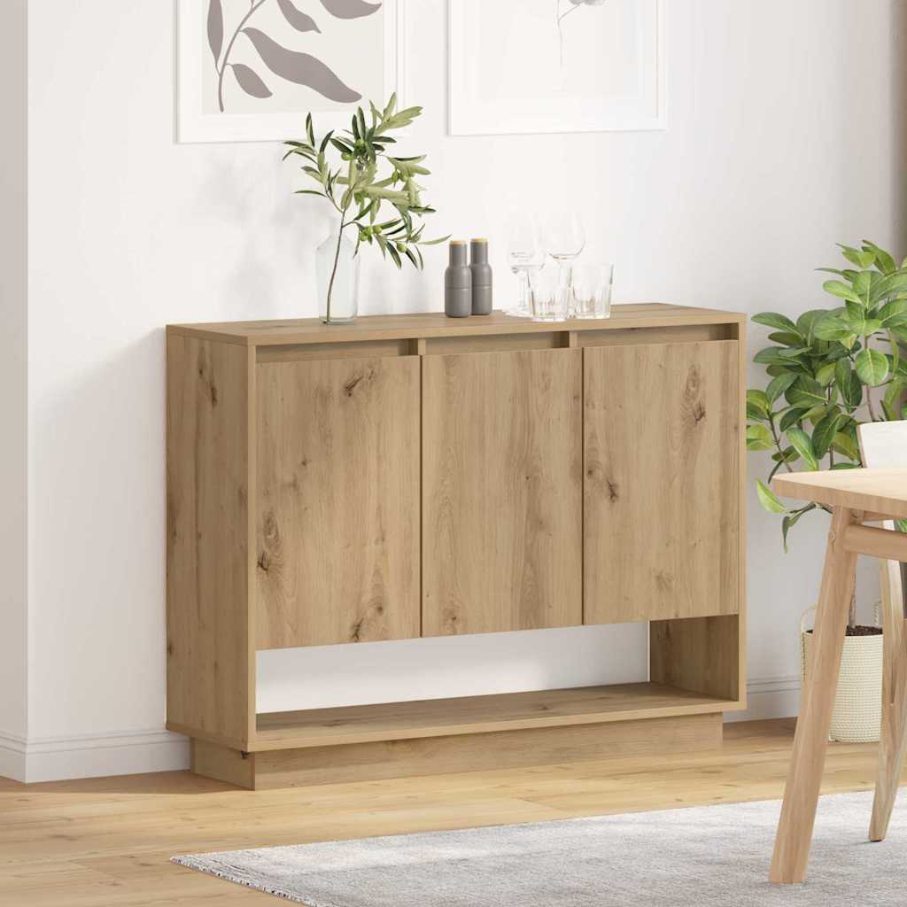 vidaXL Credenza rovere artigianale 97 x 29 x 75 cm Legno multistrato