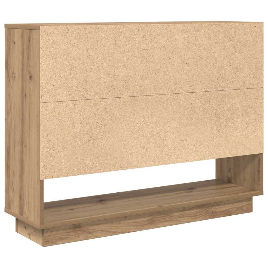 vidaXL Credenza rovere artigianale 97 x 29 x 75 cm Legno multistrato