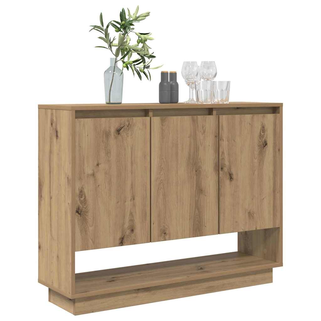 vidaXL Credenza rovere artigianale 97 x 29 x 75 cm Legno multistrato