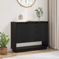 vidaXL Credenza Rovere nero 97 x 29 x 75 cm Legno multistrato