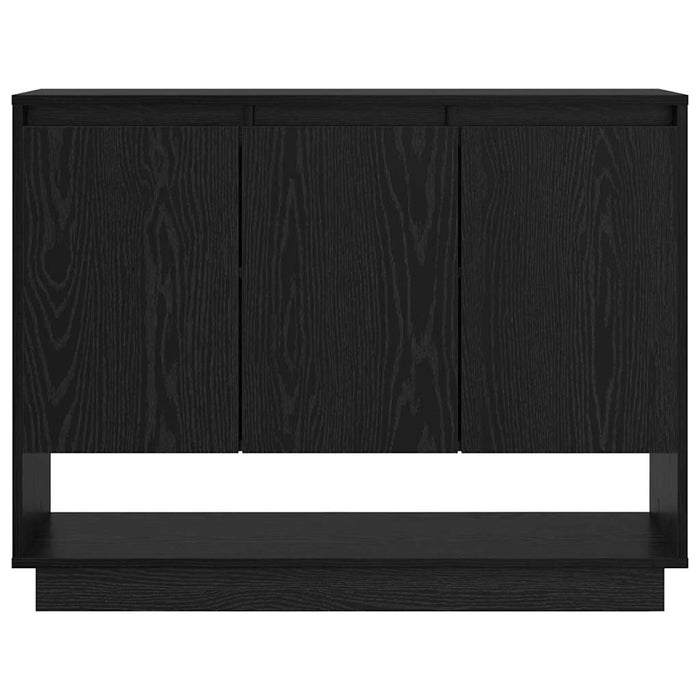 vidaXL Credenza Rovere nero 97 x 29 x 75 cm Legno multistrato