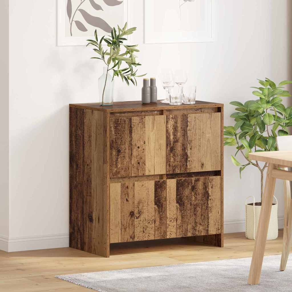 vidaXL Credenza Legno vecchio 70 x 41 x 75 cm Legno multistrato