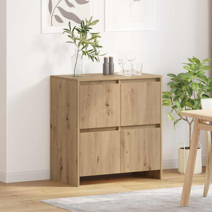 vidaXL Credenza rovere artigianale 70 x 41 x 75 cm Legno multistrato