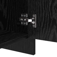 vidaXL Credenza Rovere nero 70 x 41 x 75 cm Legno multistrato